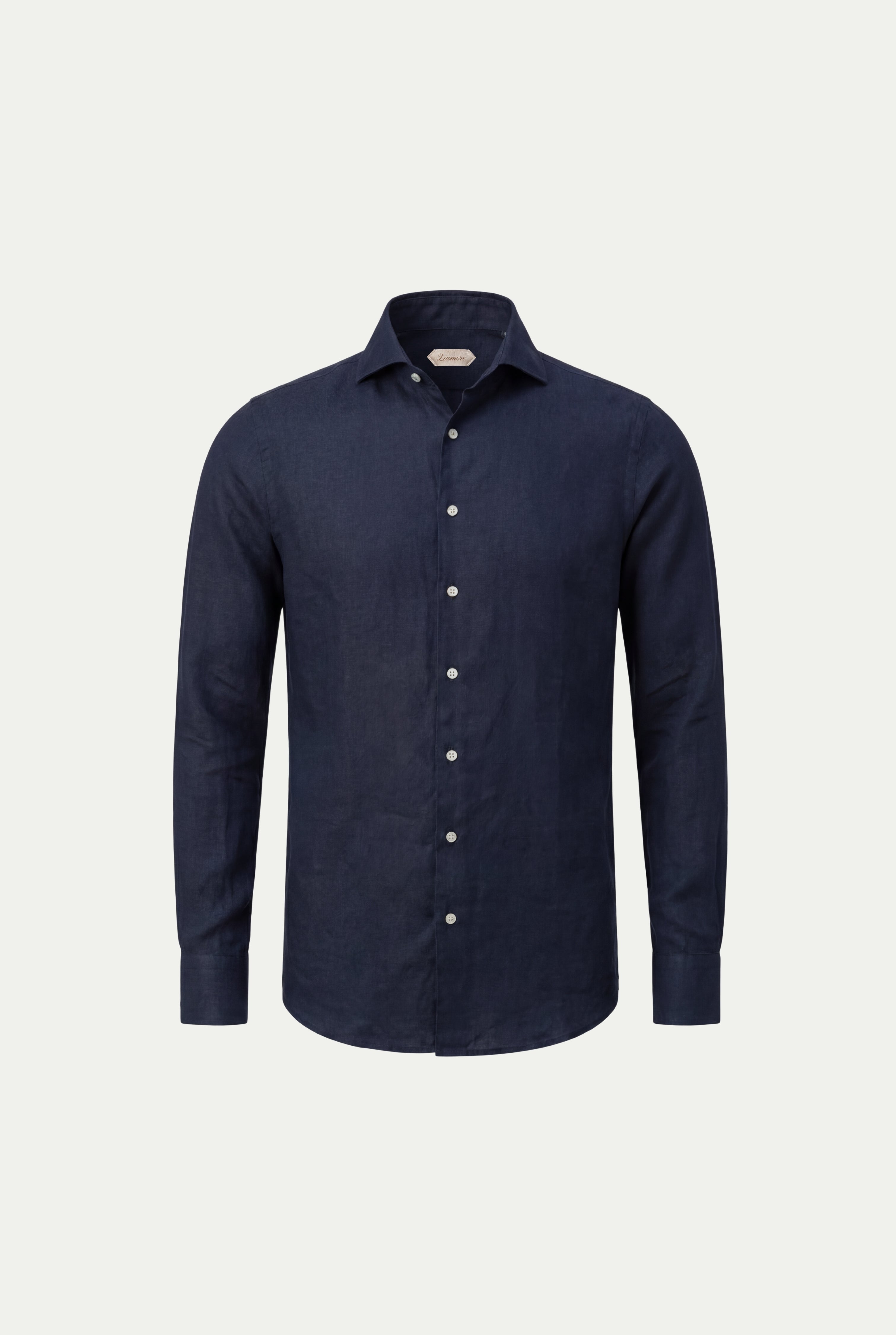 Amalfi Long Sleeve Linen Shirt Navy