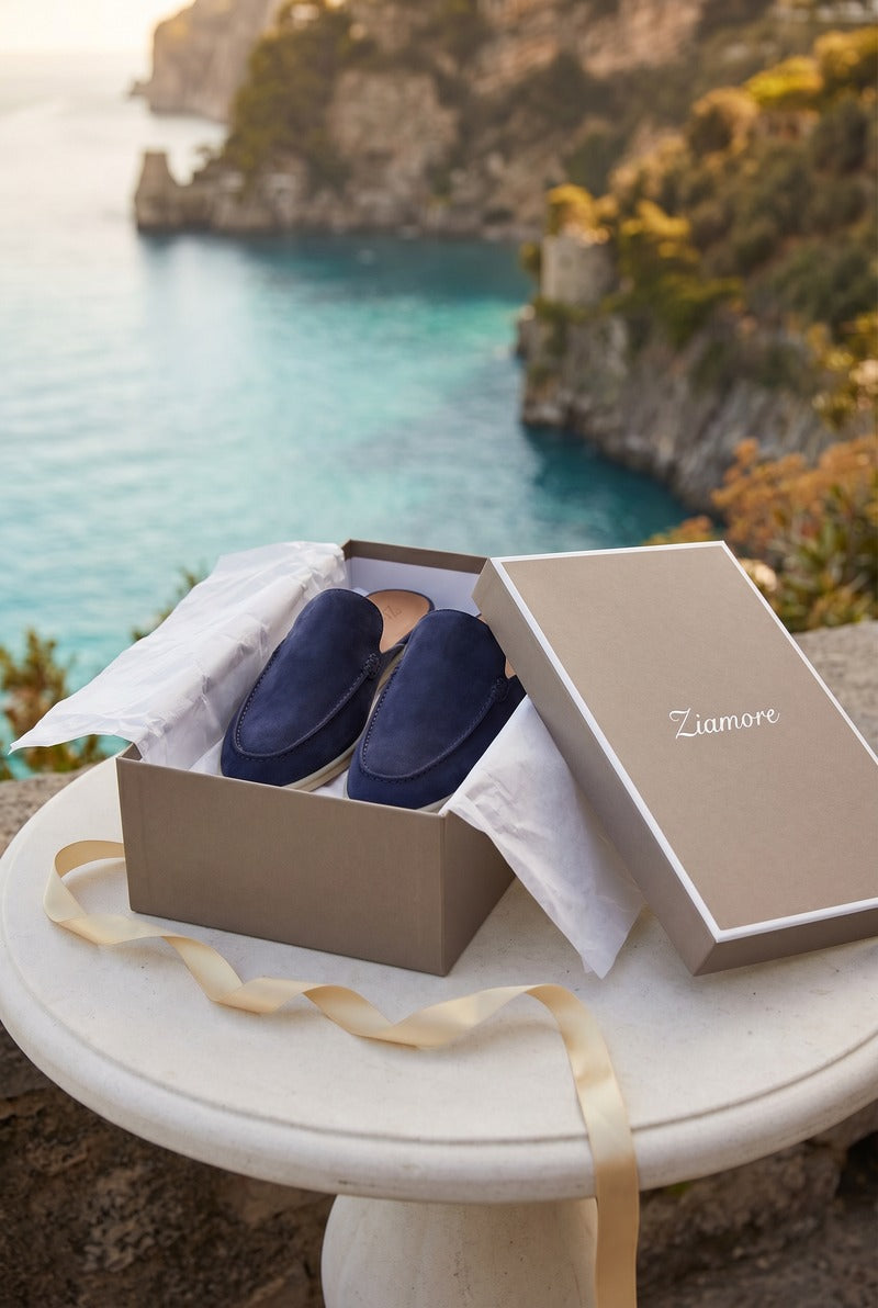 Yacht Suède Mule Navy Blue