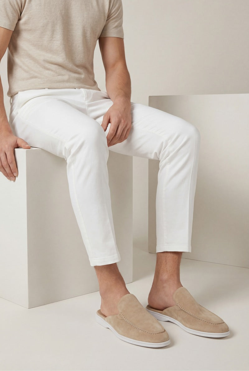 Yacht Suède Mule Beige