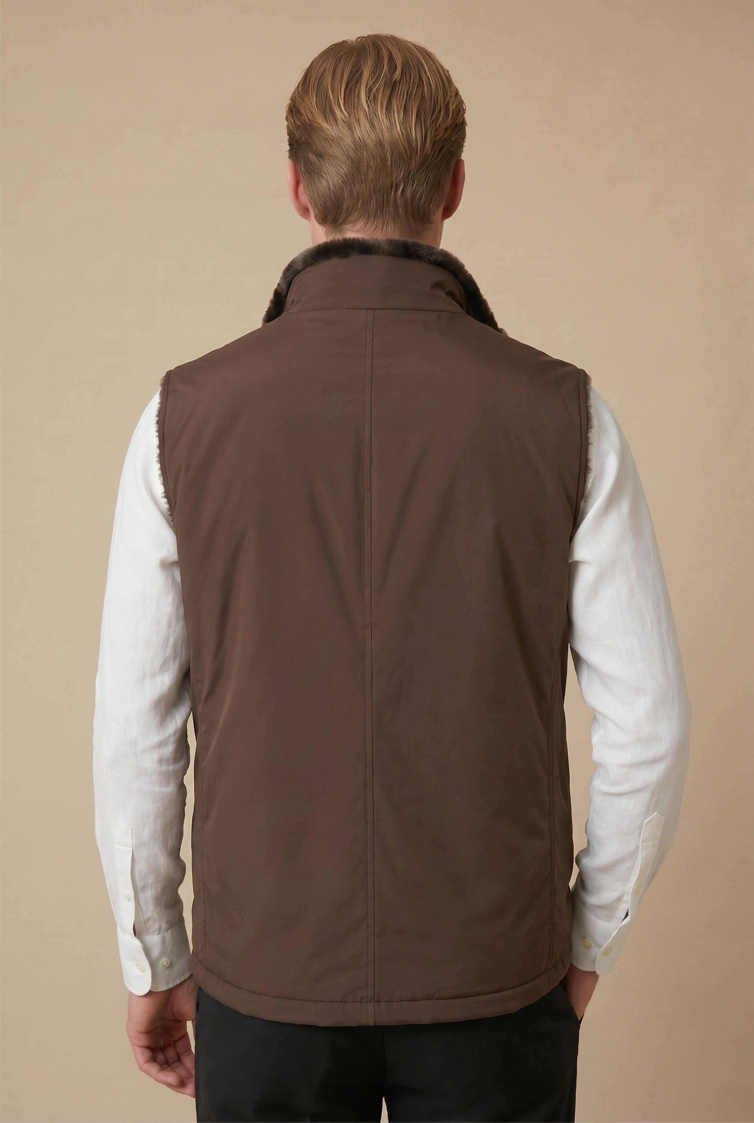 Ziamore Fur Bodywarmer Chocolate