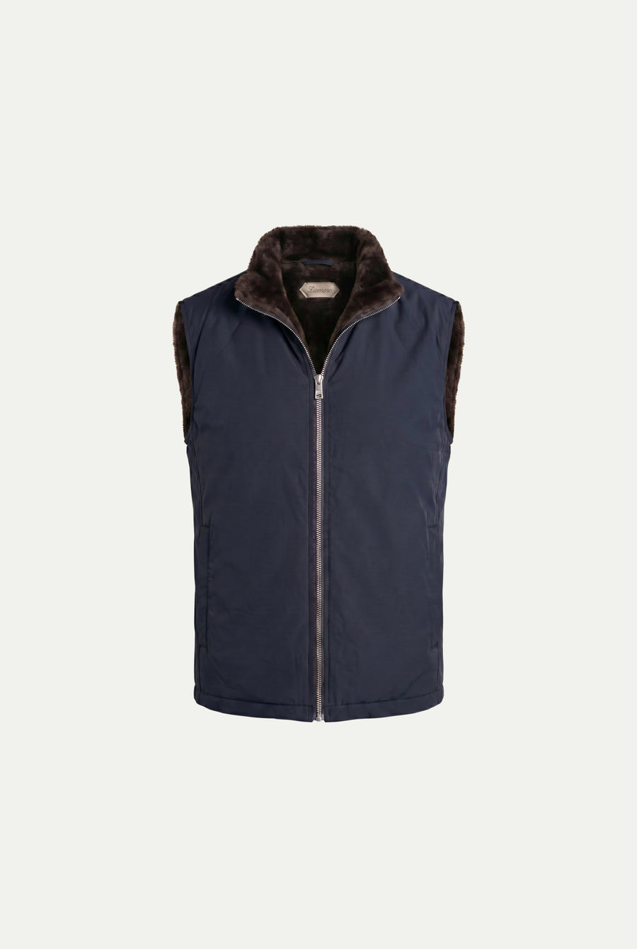 Ziamore Fur Bodywarmer Navy