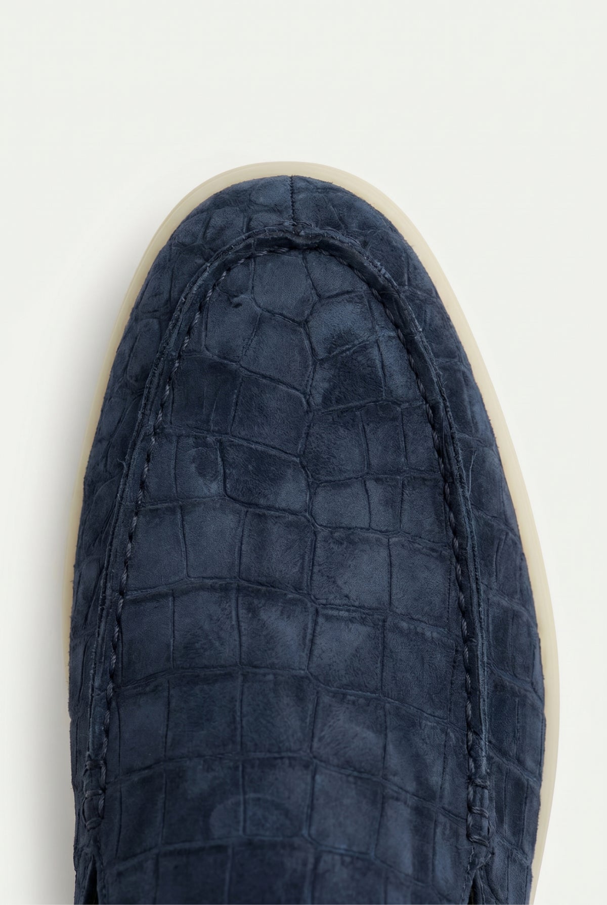 Yacht Mule Nubuck Crocodile Navy