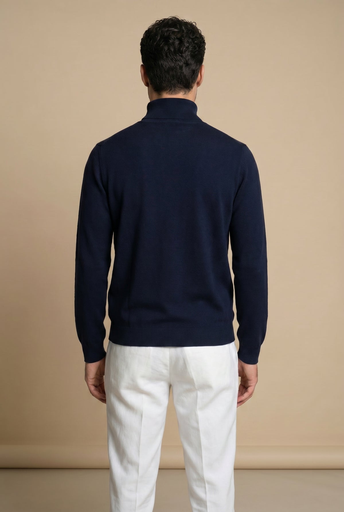 Amalfi Extrafine Rollneck Navy