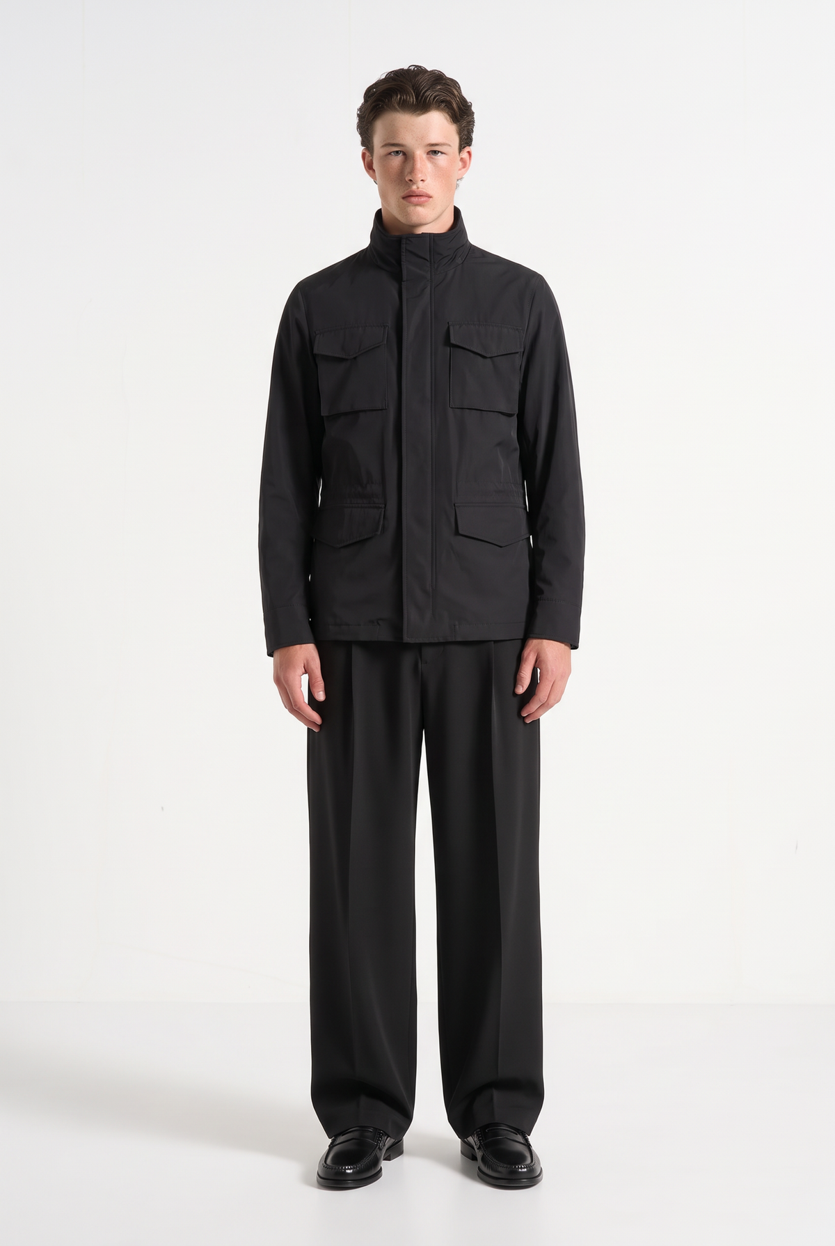 Portofino Wide Leg Trouser Black