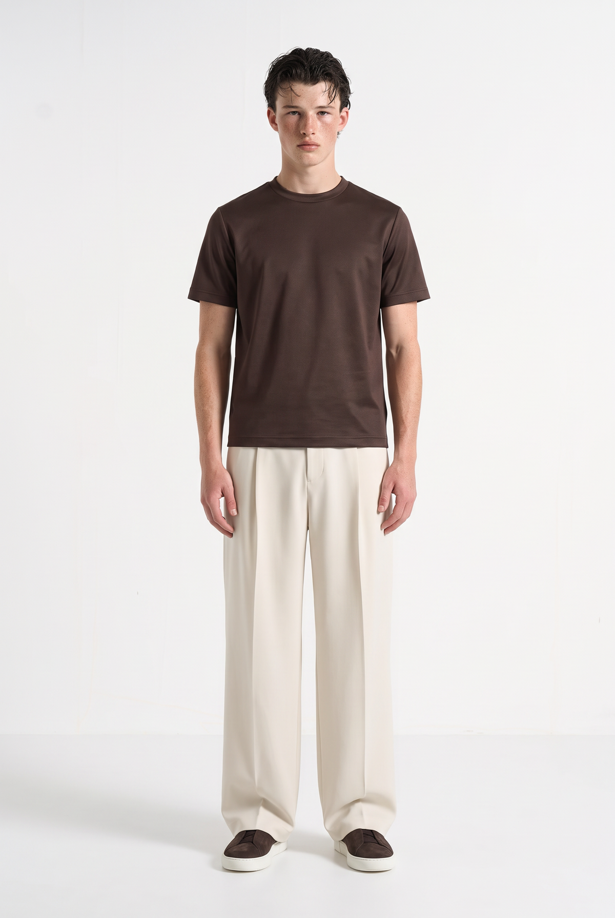 Portofino Wide Leg Trouser Ivory