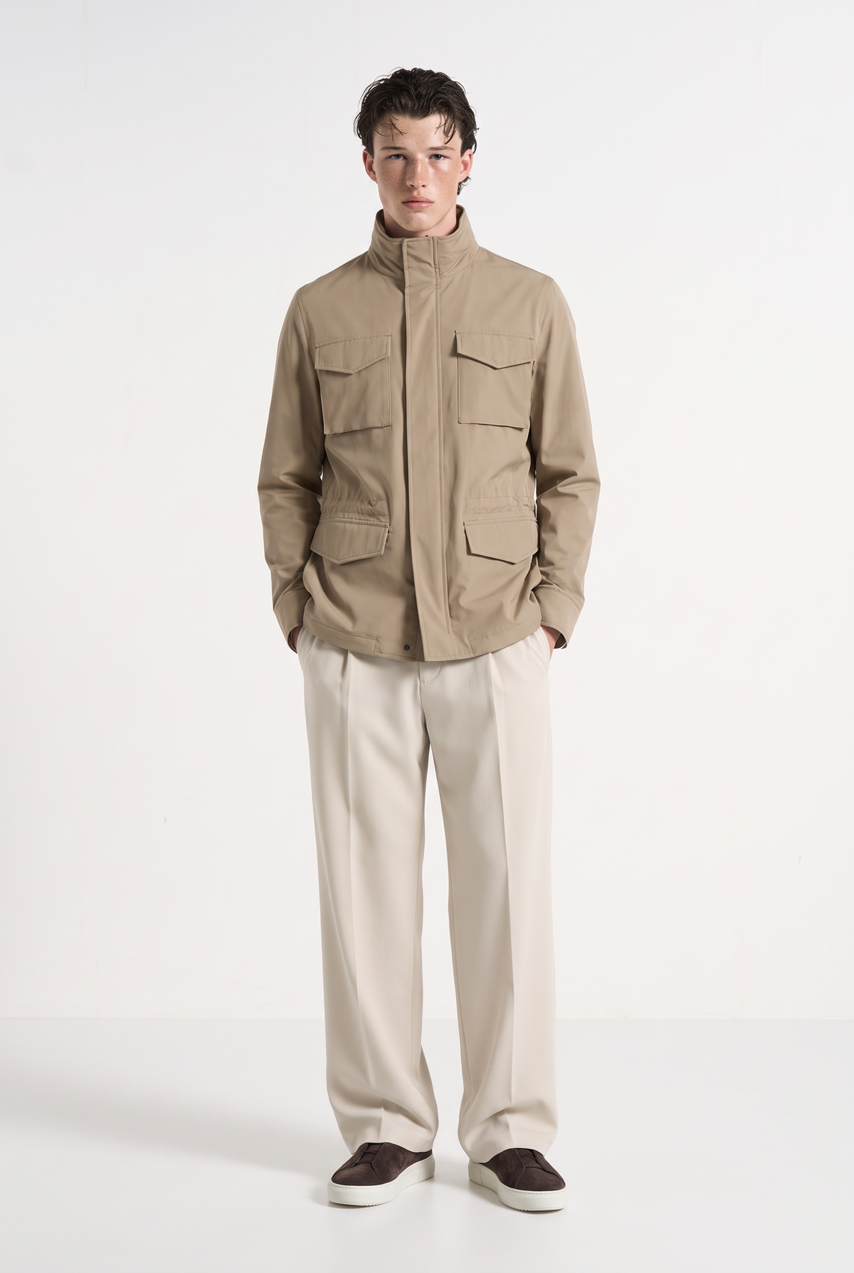 Portofino Wide Leg Trouser Ivory