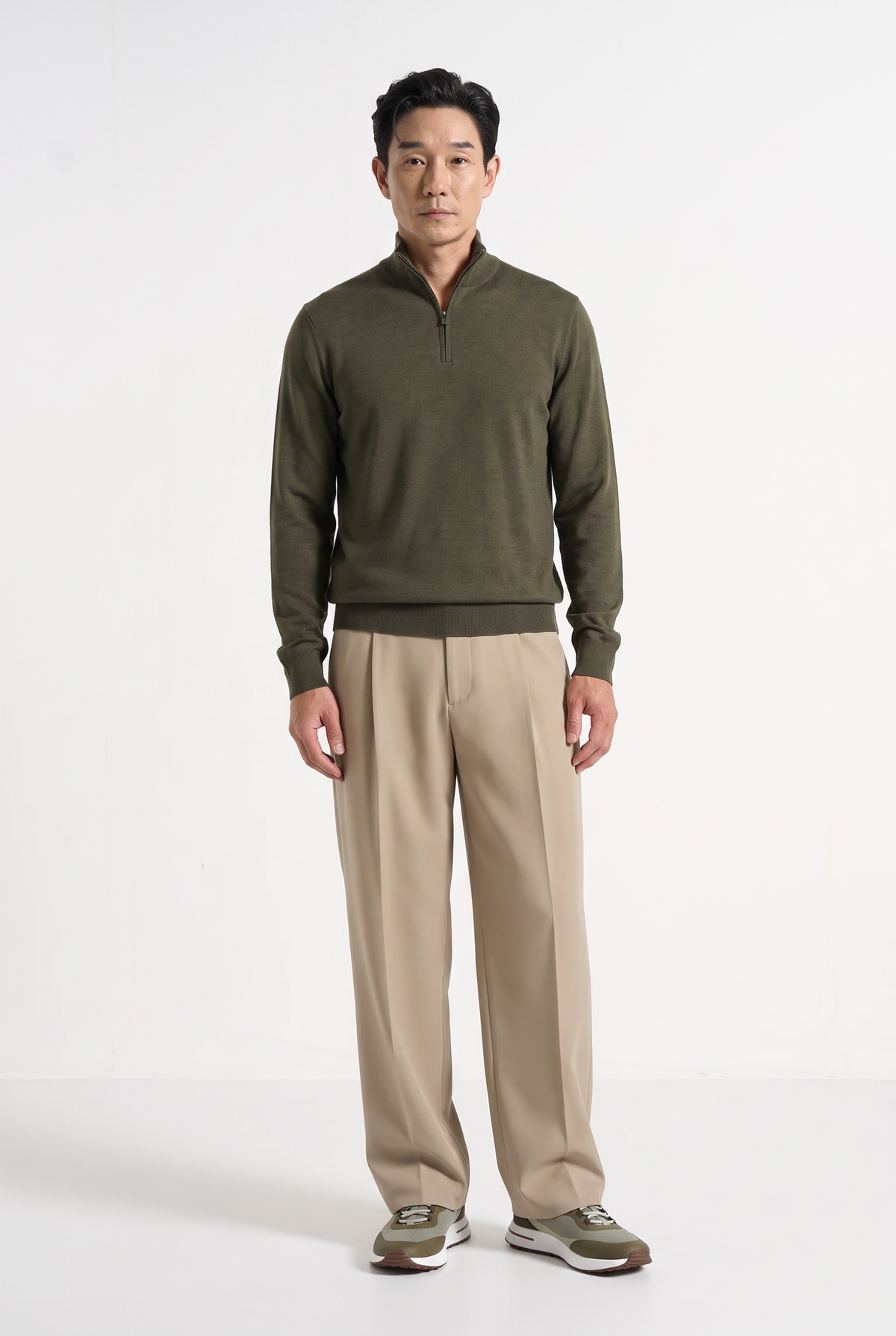 Portofino Wide Leg Trouser Sand