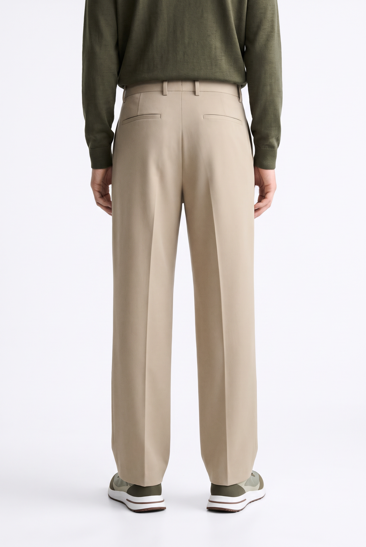 Portofino Wide Leg Trouser Sand