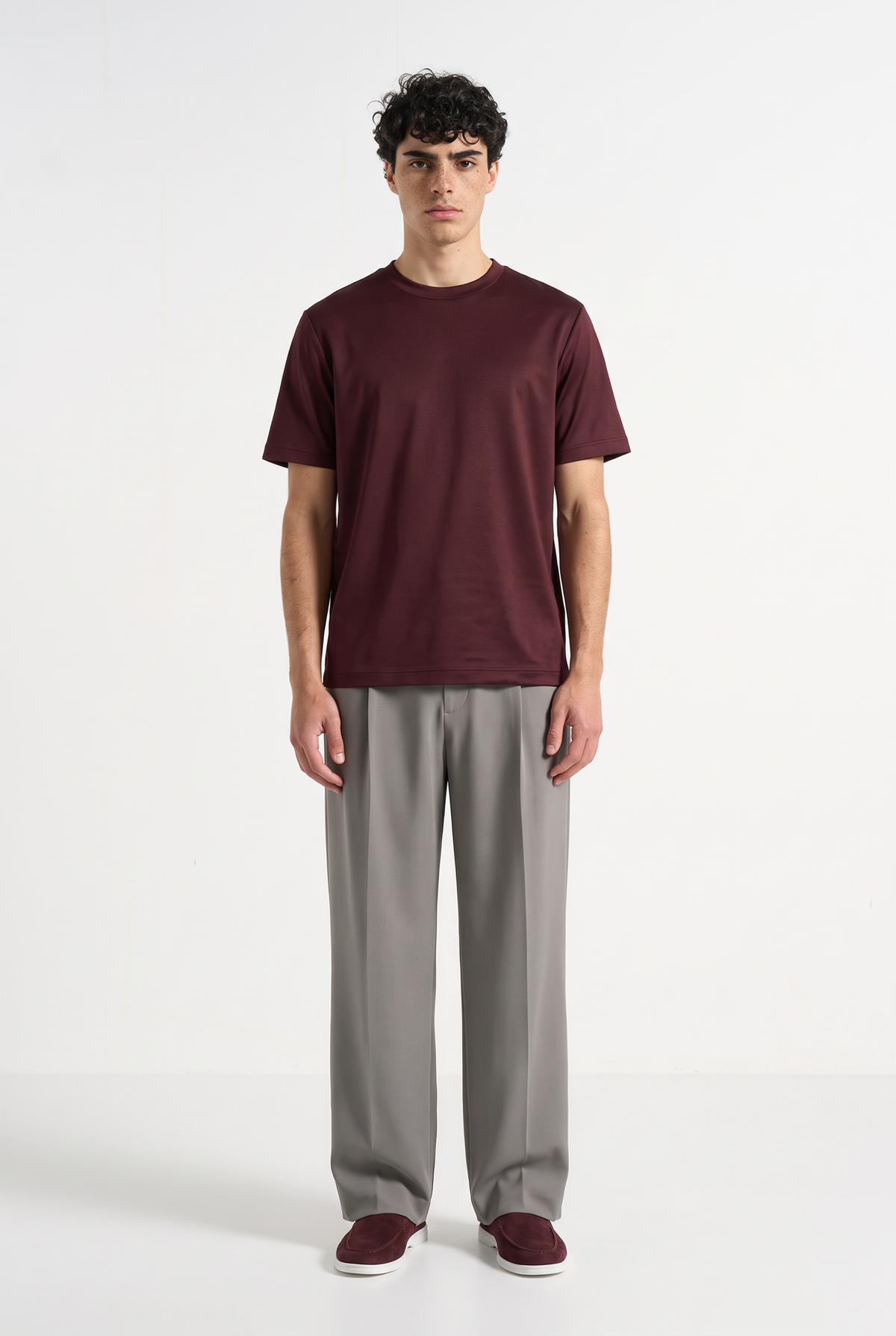 Portofino Wide Leg Trouser Stone