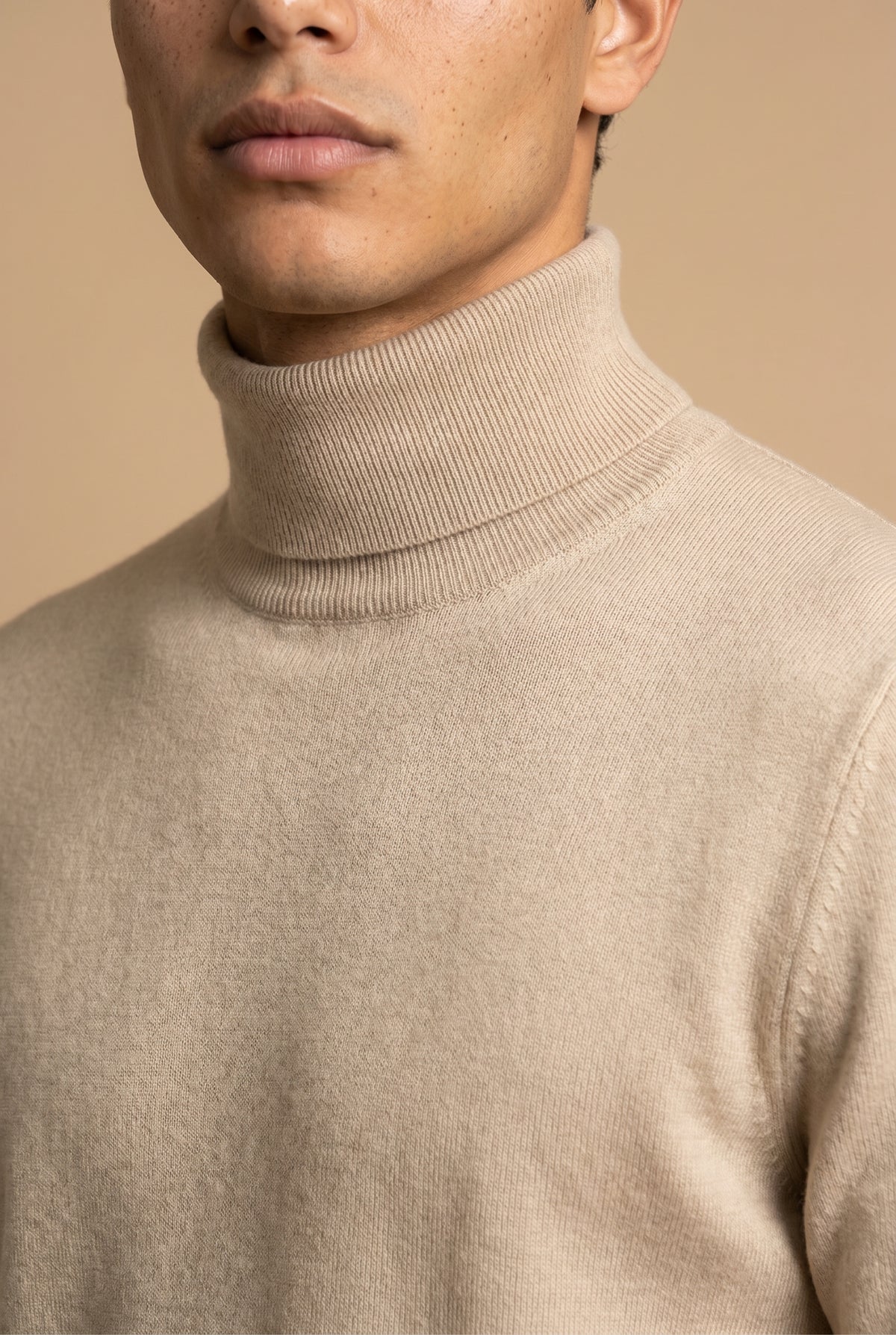 Amalfi Extrafine Rollneck Sand