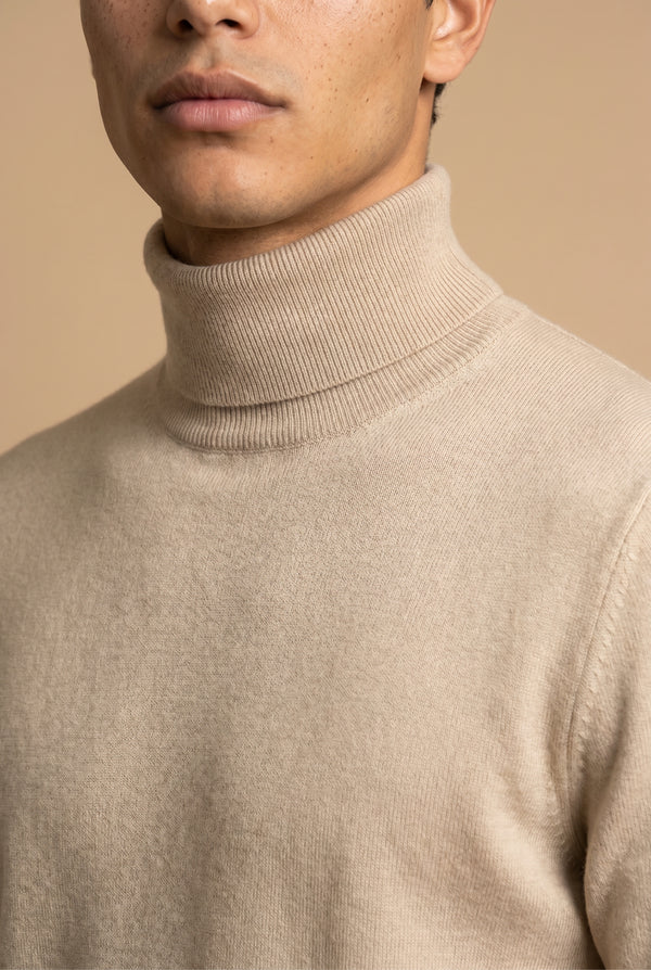 Amalfi Extrafine Rollneck Sand