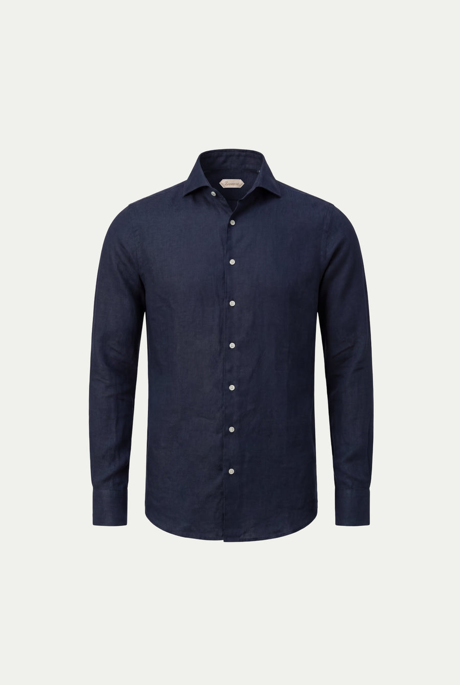 Amalfi Long Sleeve Linen Shirt Navy