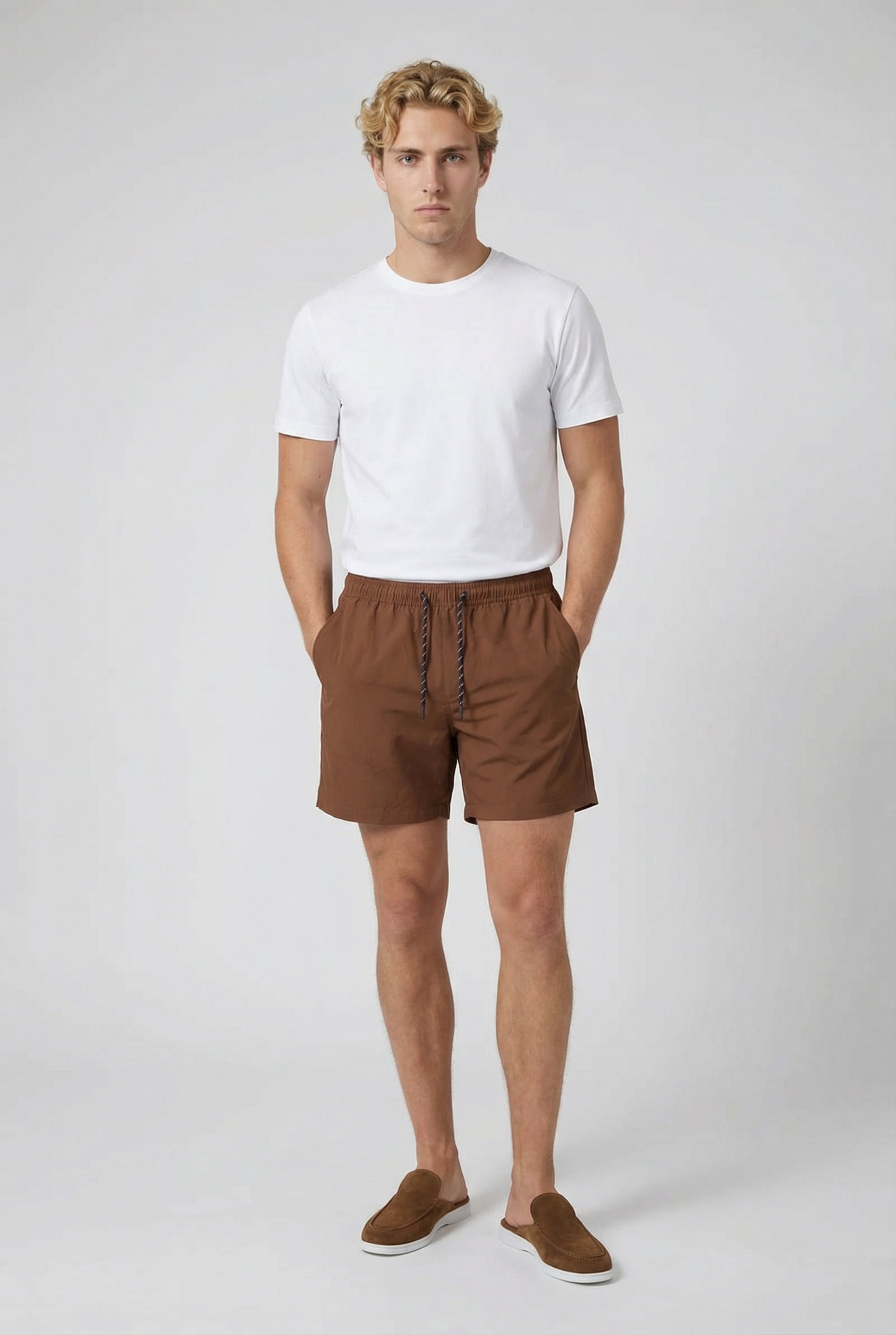 Portofino Nylon Swim Short Terracotta