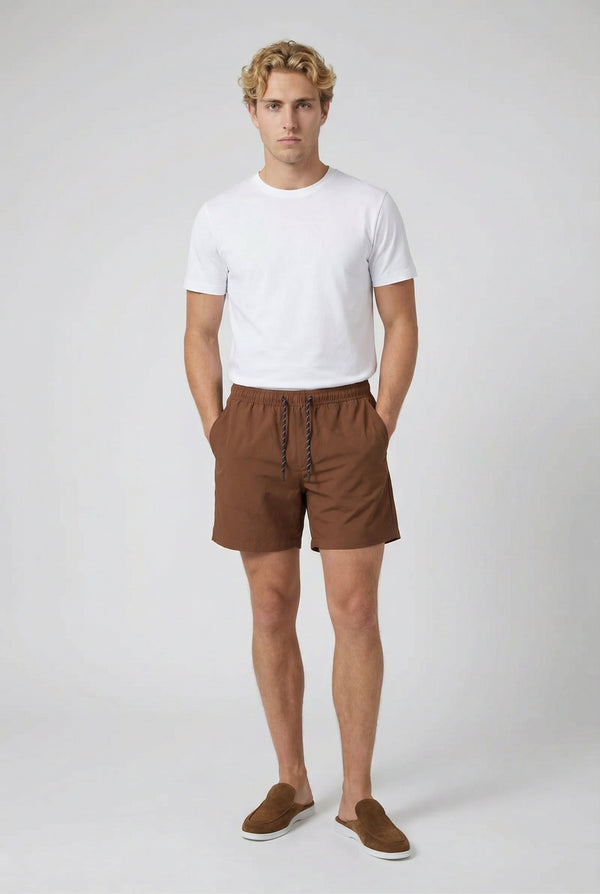Portofino Nylon Swim Short Terracotta