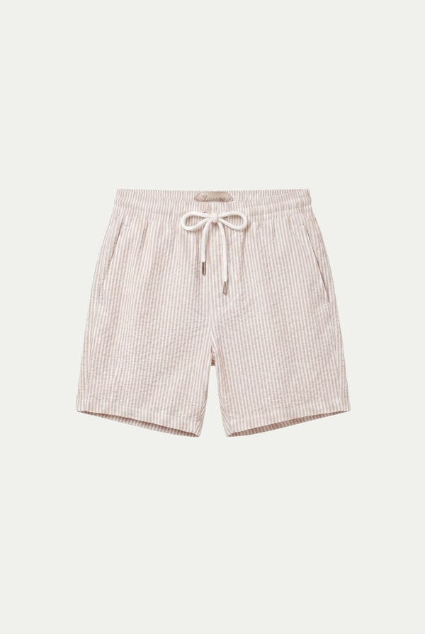 Amalfi Swim Short Sand/White Stripe
