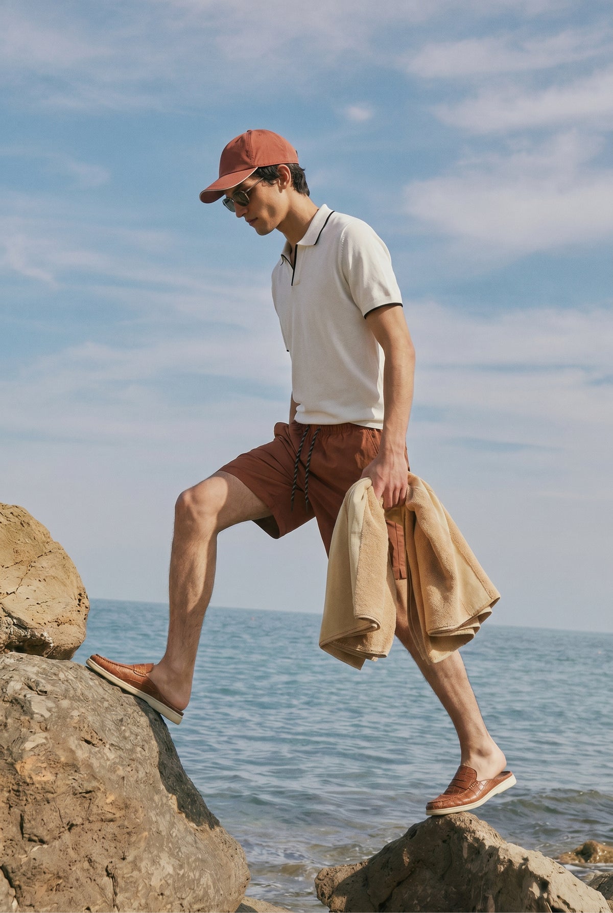Yacht Mule Nubuck Crocodile Brown