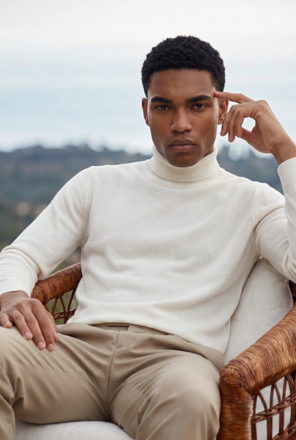 Amalfi Extrafine Rollneck White