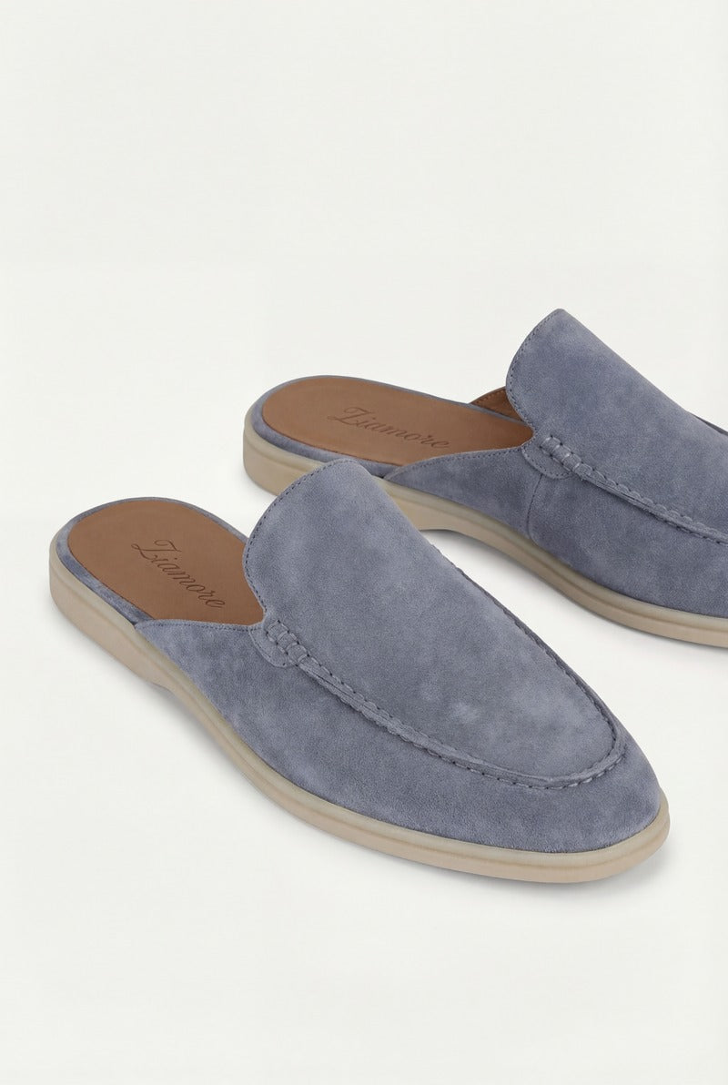 Yacht Suède Mule Baby Blue