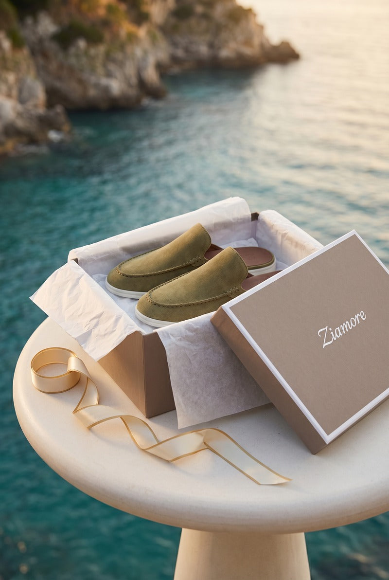 Yacht Suède Mule Olive