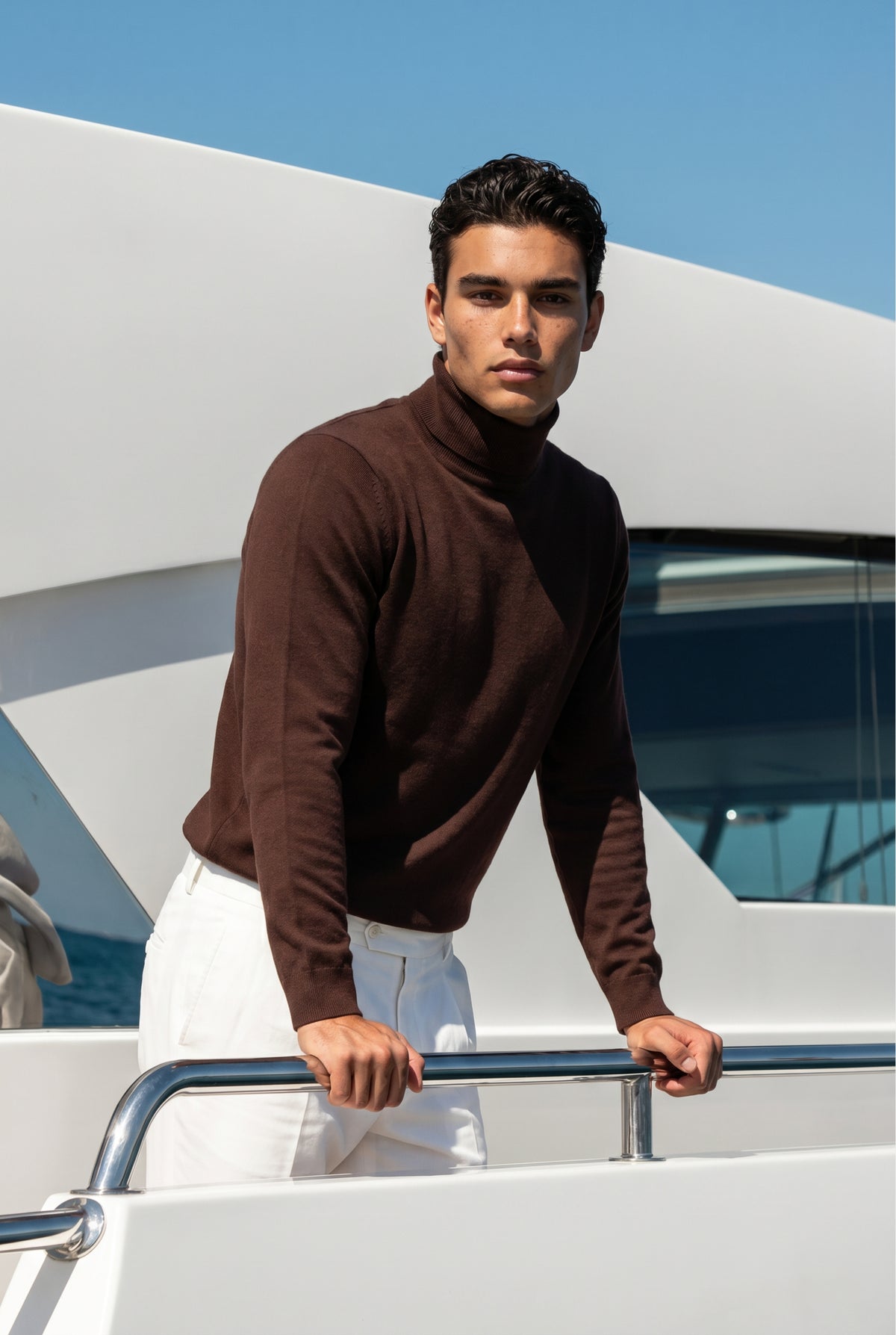 Amalfi Extrafine Rollneck Dark Brown