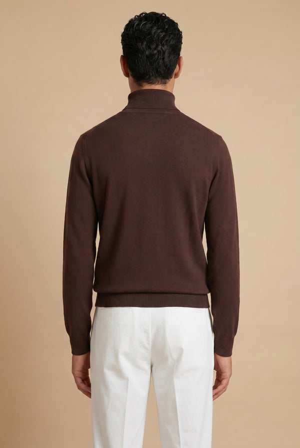 Amalfi Extrafine Rollneck Dark Brown