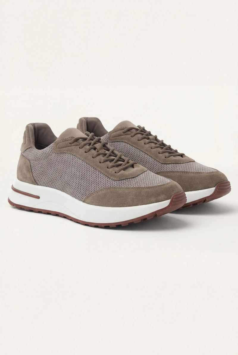 Portofino Trainer Suede Taupe