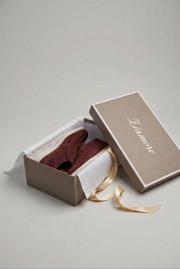 Amalfi Suède City Loafer Burgundy