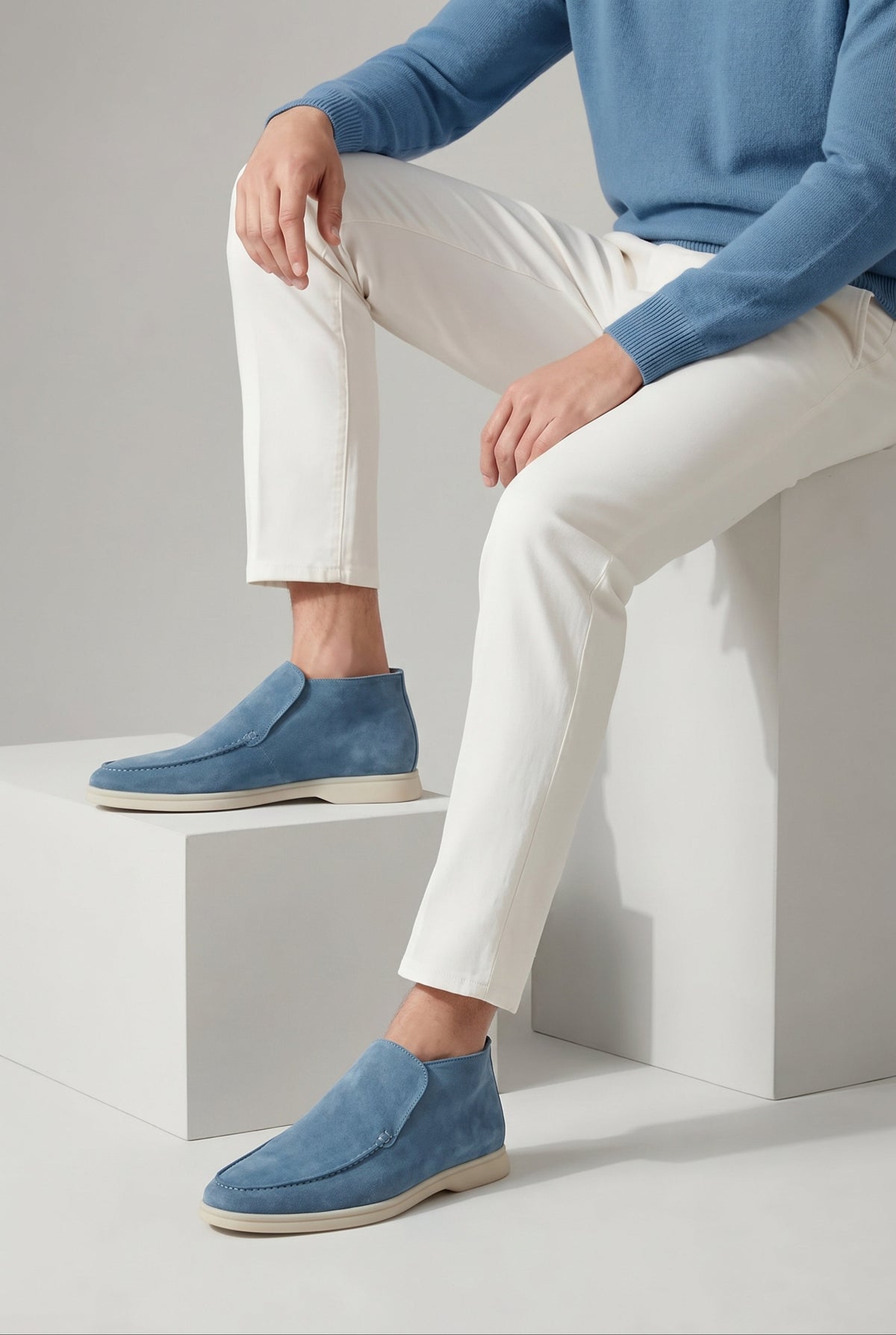 Amalfi Suède City Loafer Blue