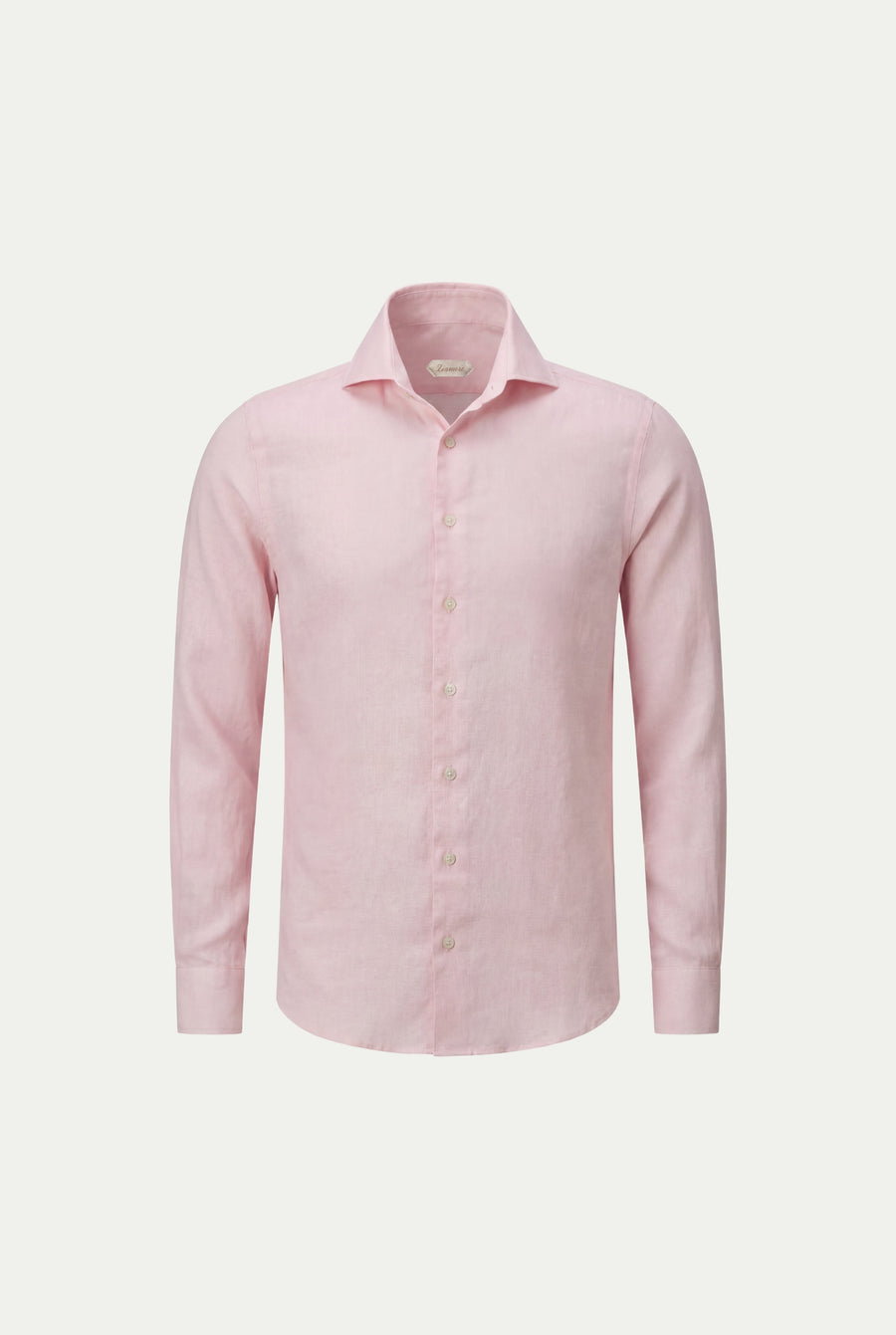 Amalfi Long Sleeve Linen Shirt Pink
