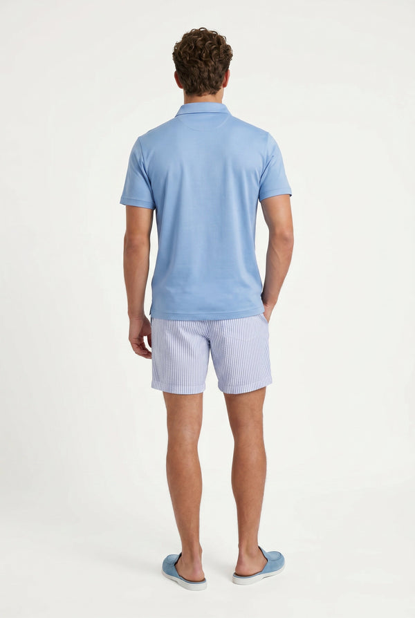 Amalfi Swim Short Blue/White Stripe