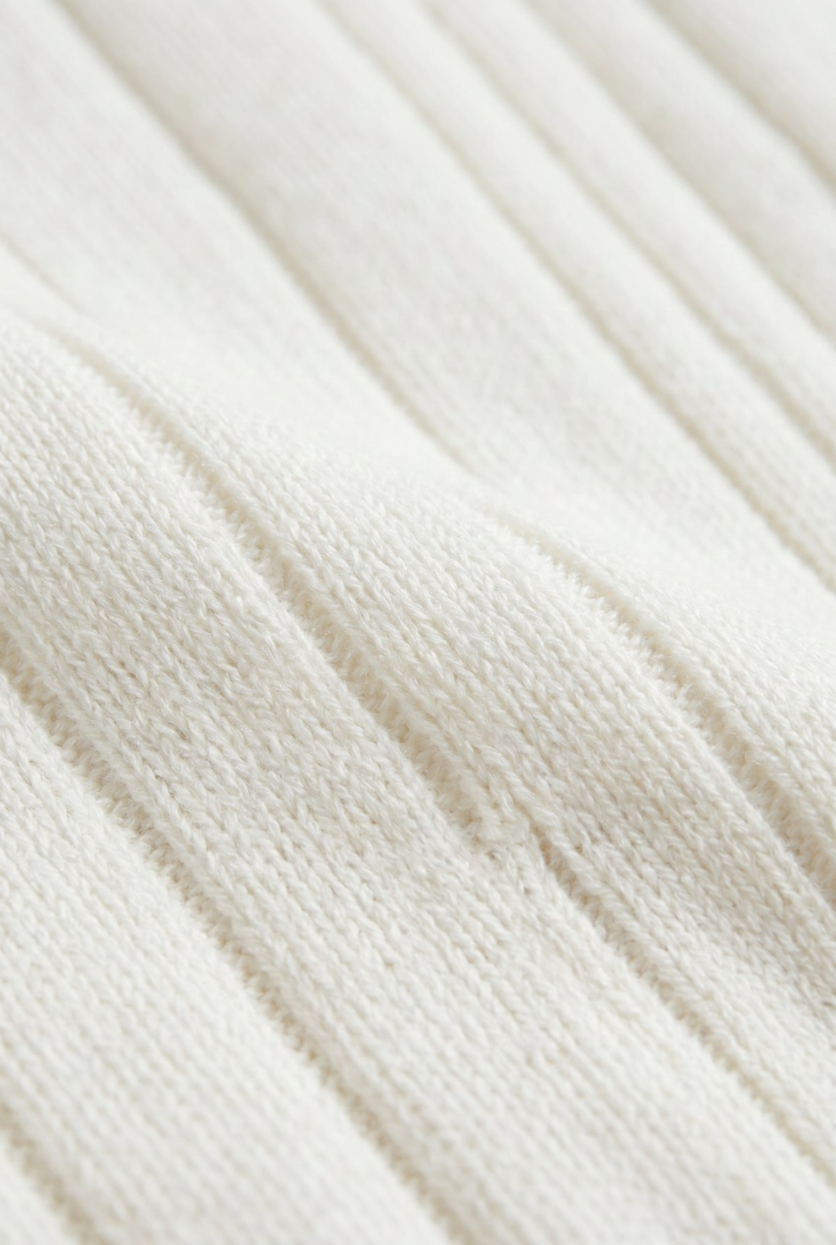 Extrafine Long Sleeve Polo White