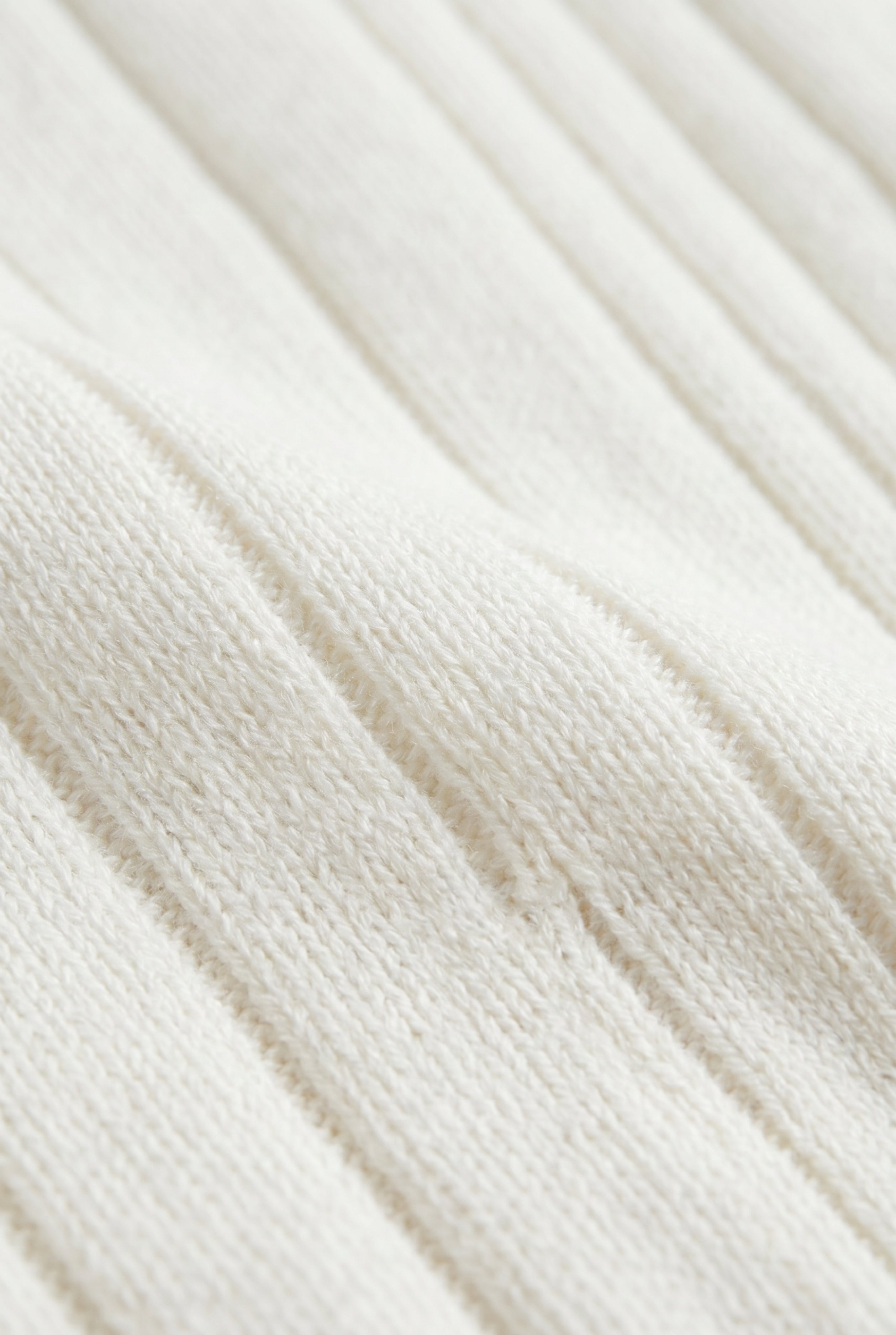 Extrafine Long Sleeve Polo White