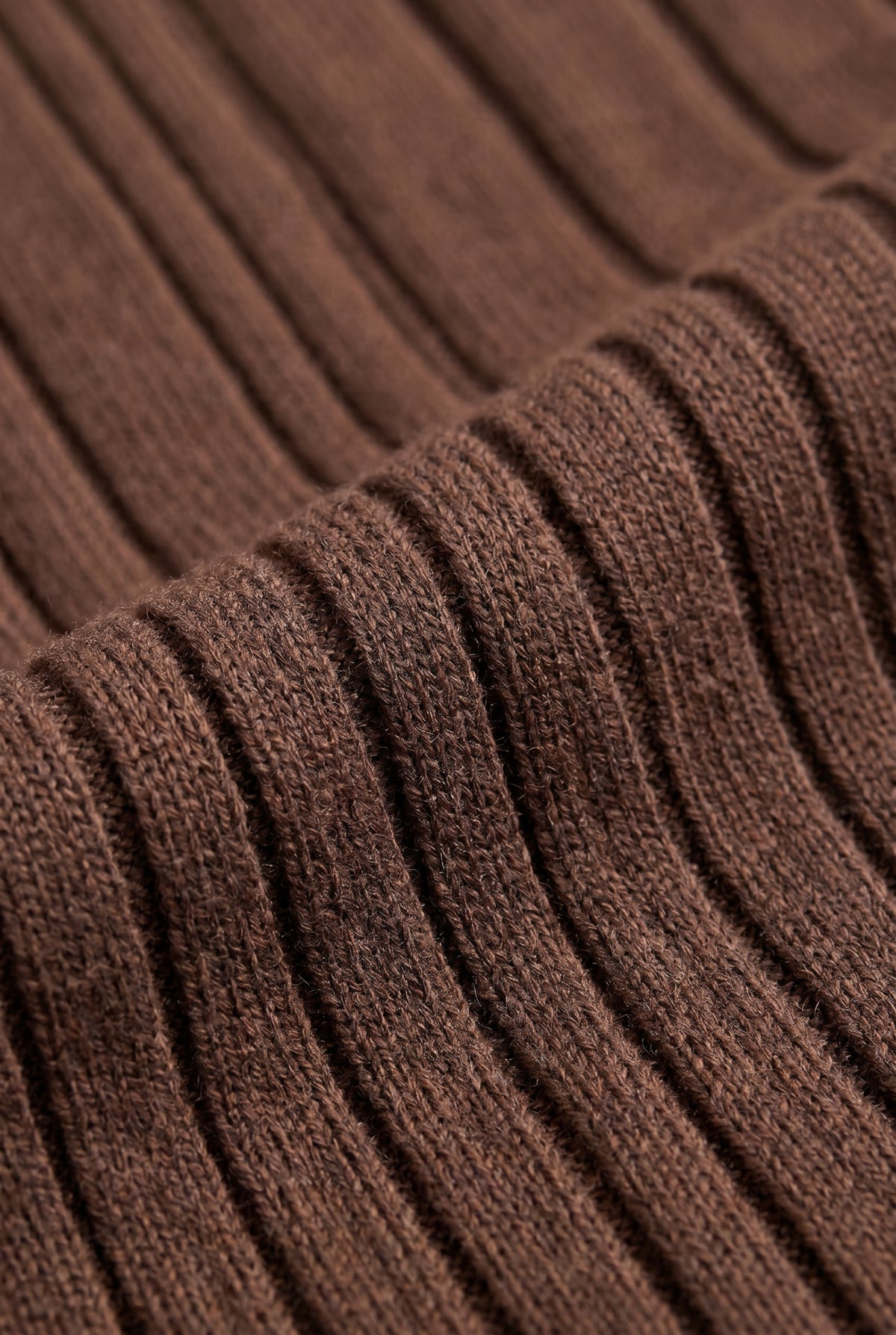Extrafine Long Sleeve Polo Chocolate