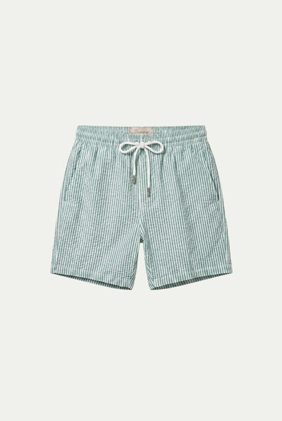 Amalfi Swim Short Green/White Stripe