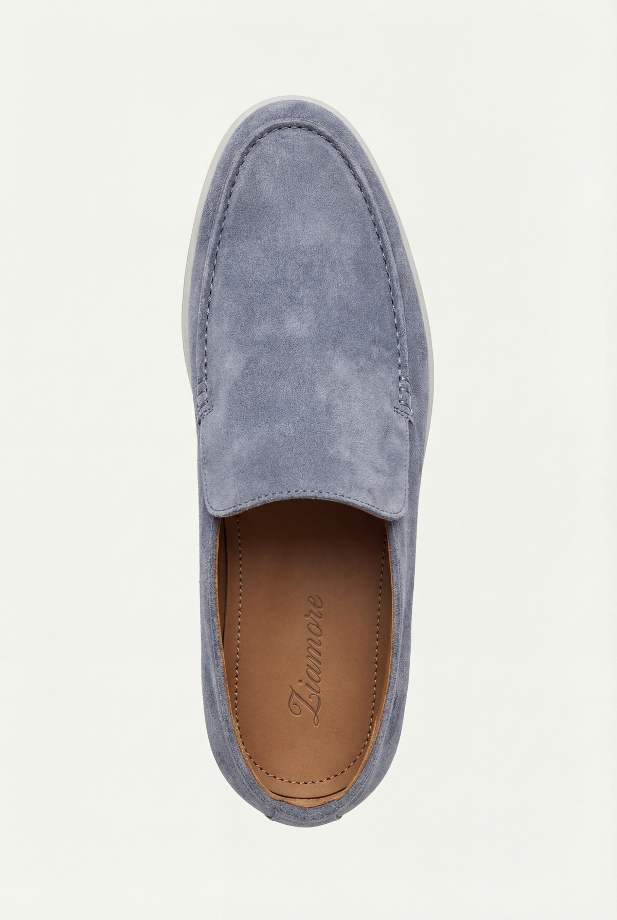 Amalfi Suede City Loafer Baby Blue