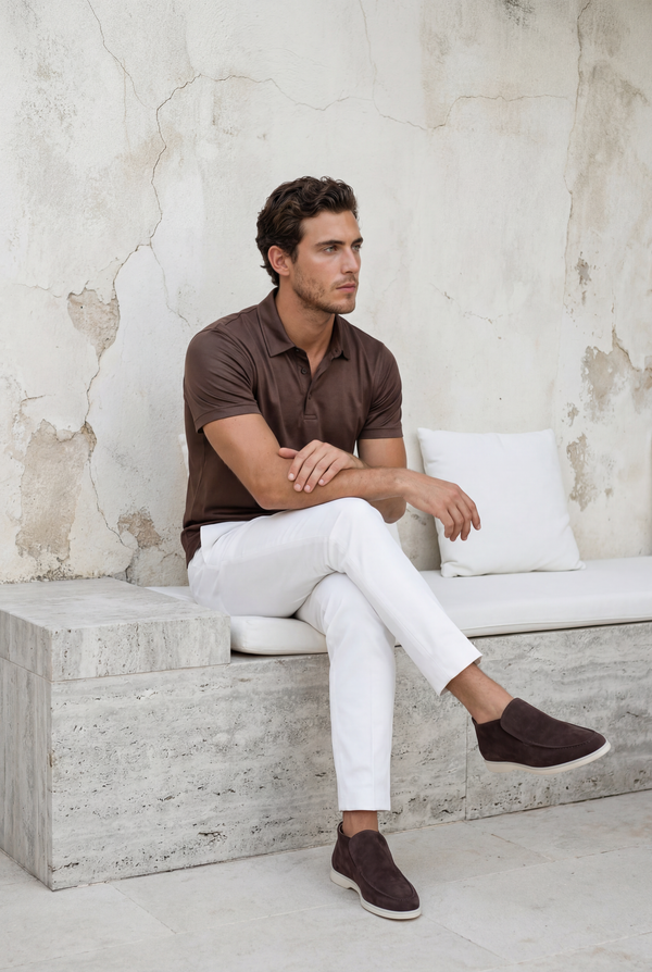 Amalfi Suede City Loafer Brown
