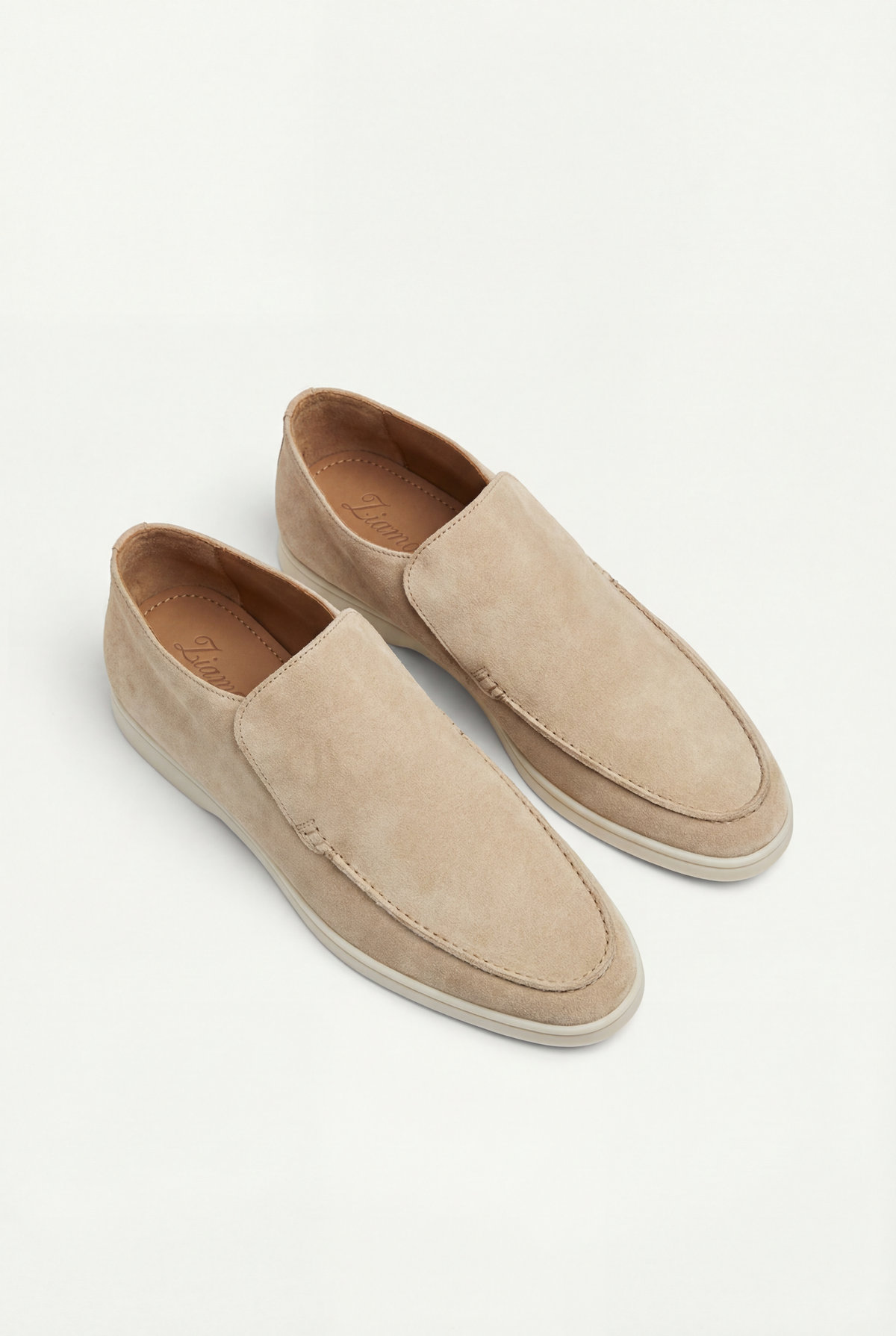 Amalfi Suede City Loafer Light Beige