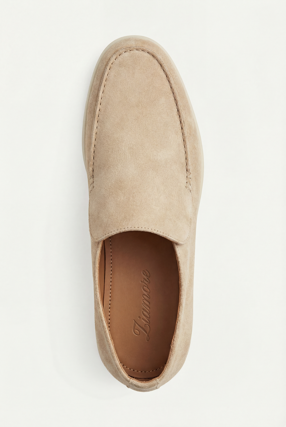 Amalfi Suede City Loafer Light Beige