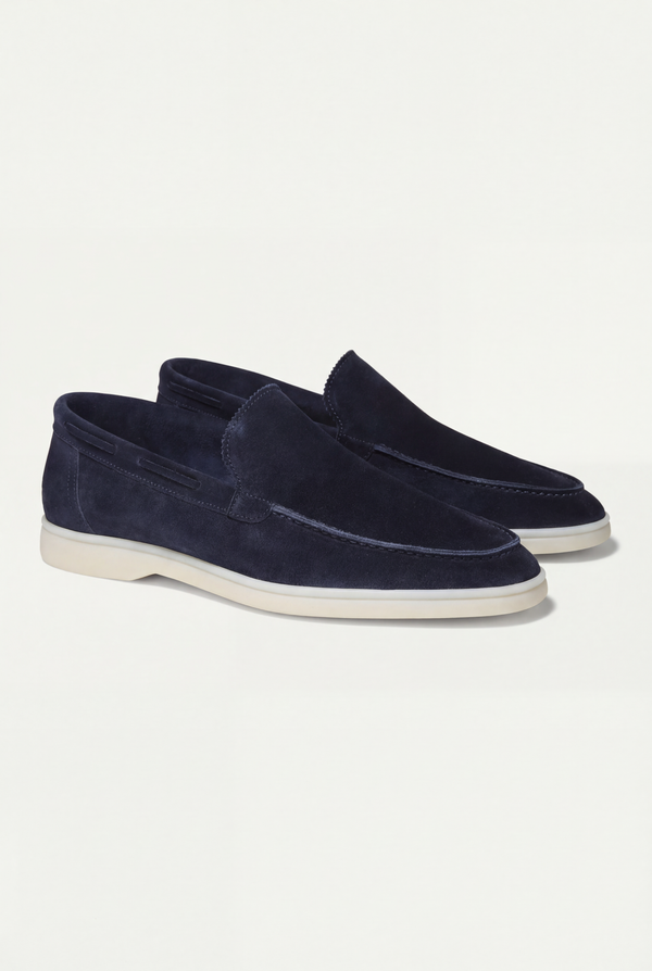 Amalfi Classic Suede Loafer Navy