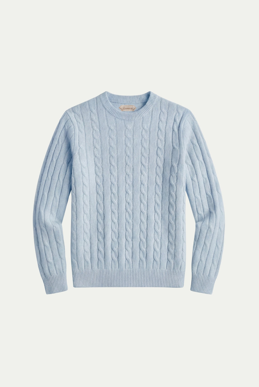 Como Cashmere Crewneck Baby Blue