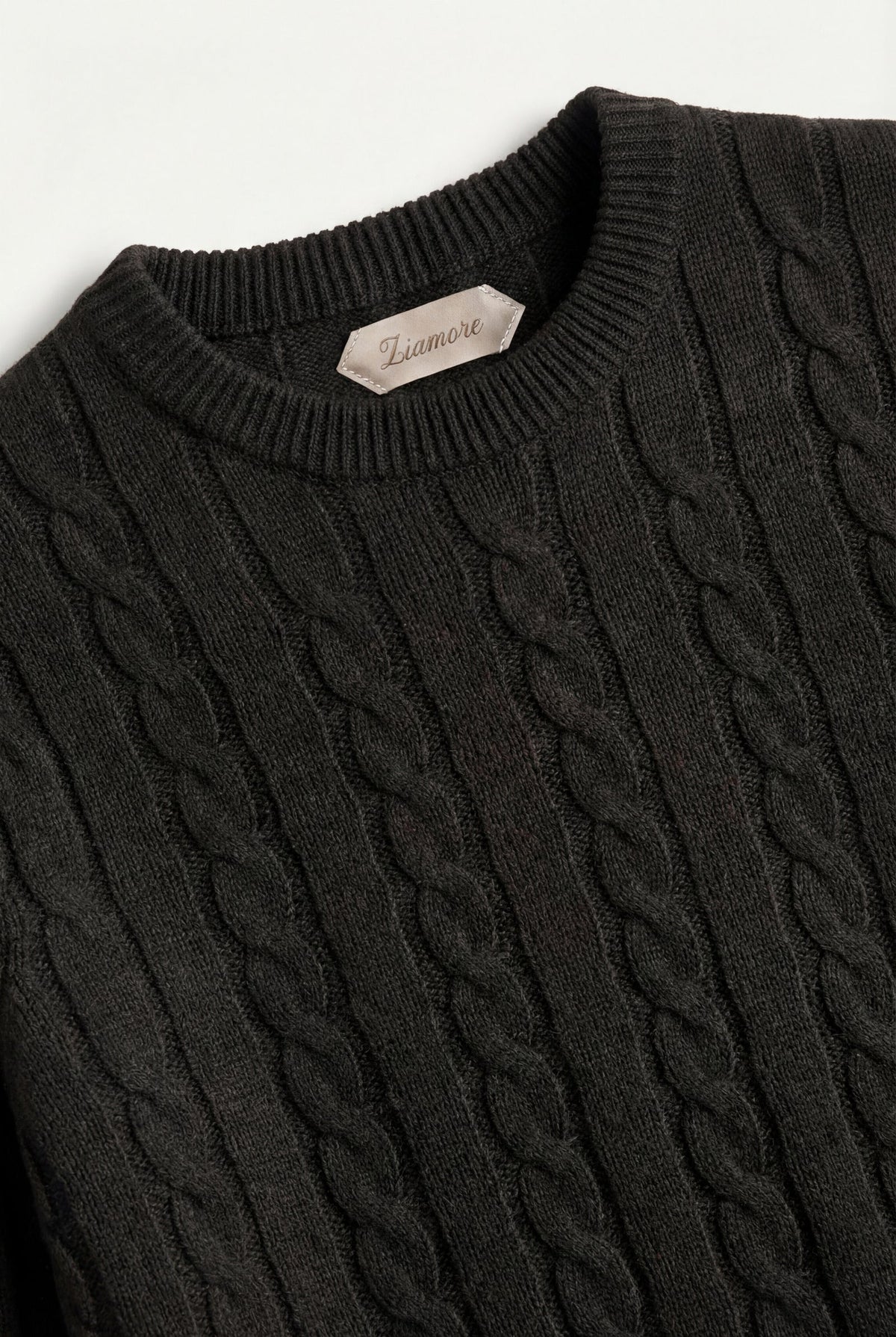 Como Cashmere Crewneck Black