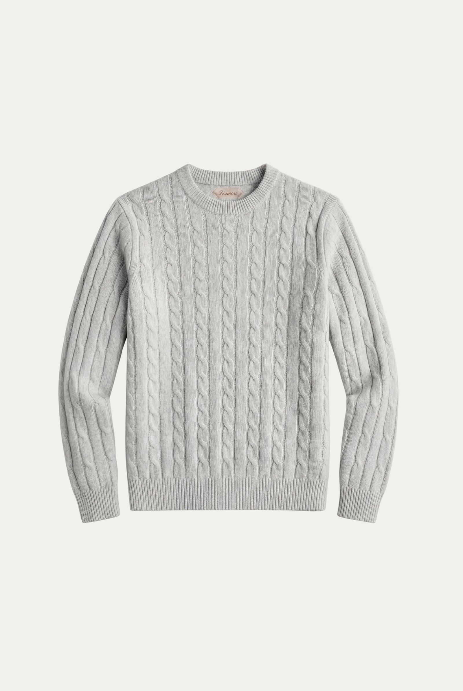 Como Cashmere Crewneck Light Grey