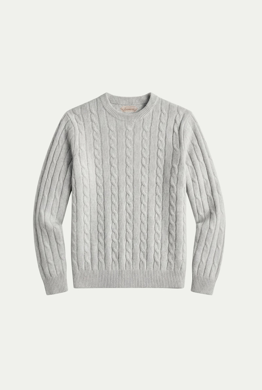 Como Cashmere Crewneck Light Grey