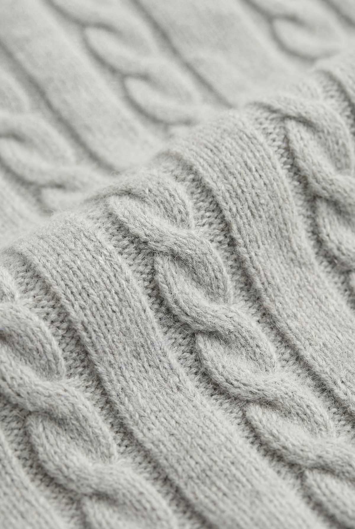 Como Cashmere Crewneck Light Grey