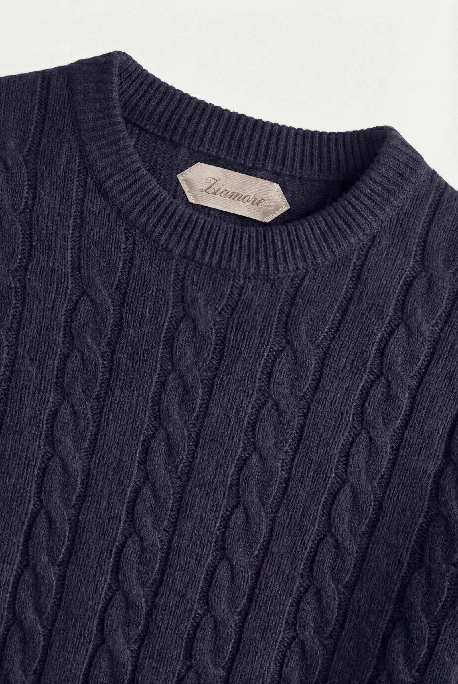 Como Cashmere Crewneck Navy