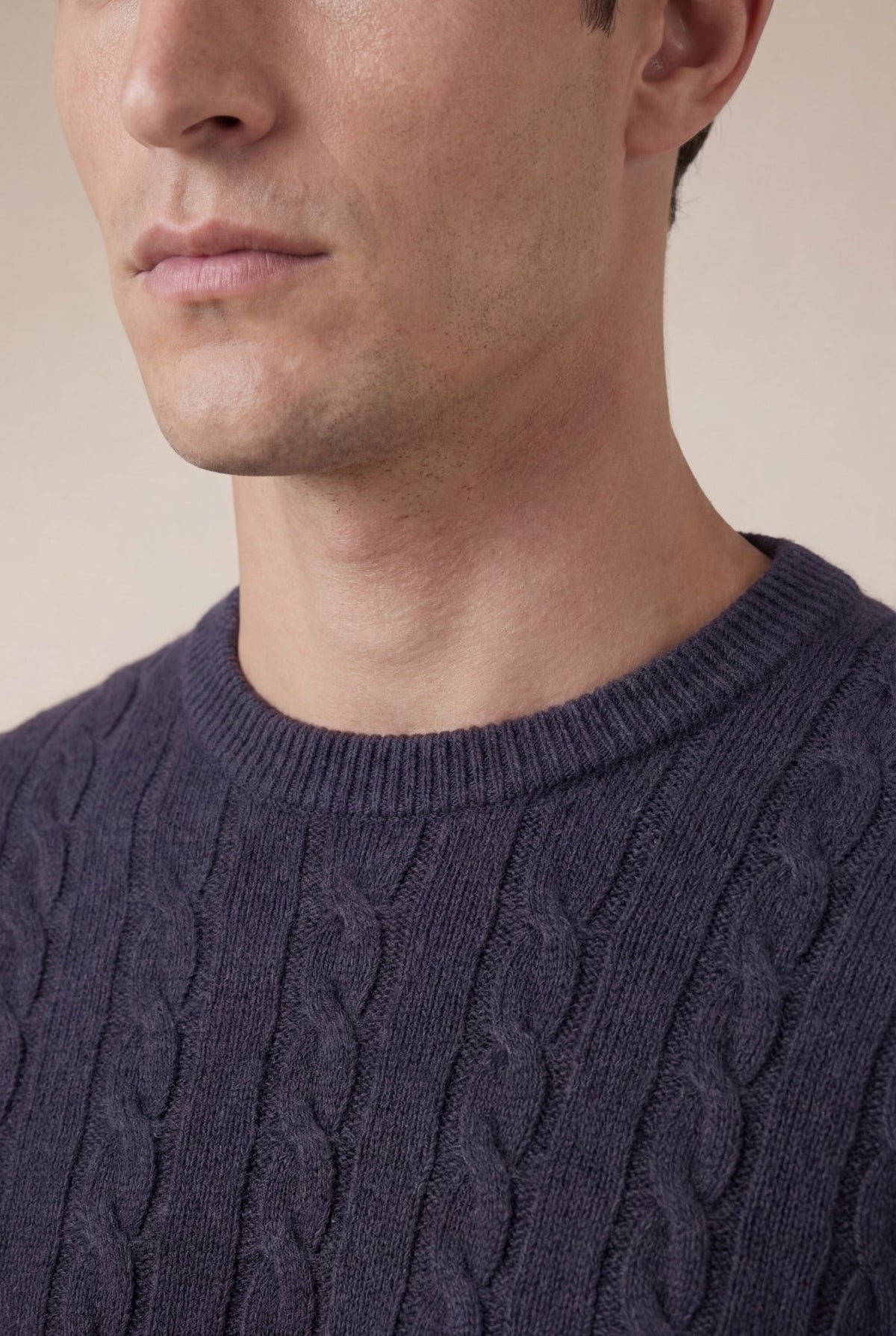 Como Cashmere Crewneck Navy