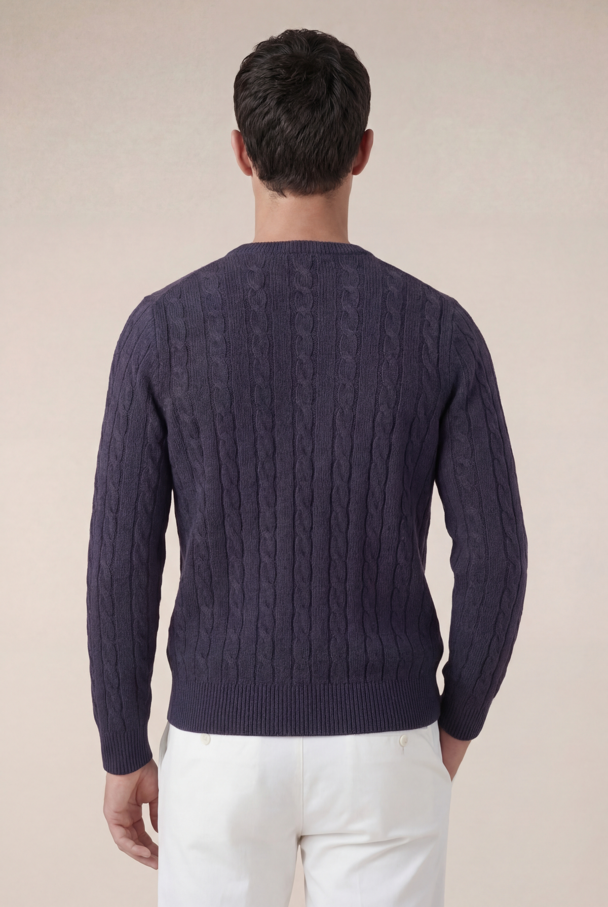 Como Cashmere Crewneck Navy