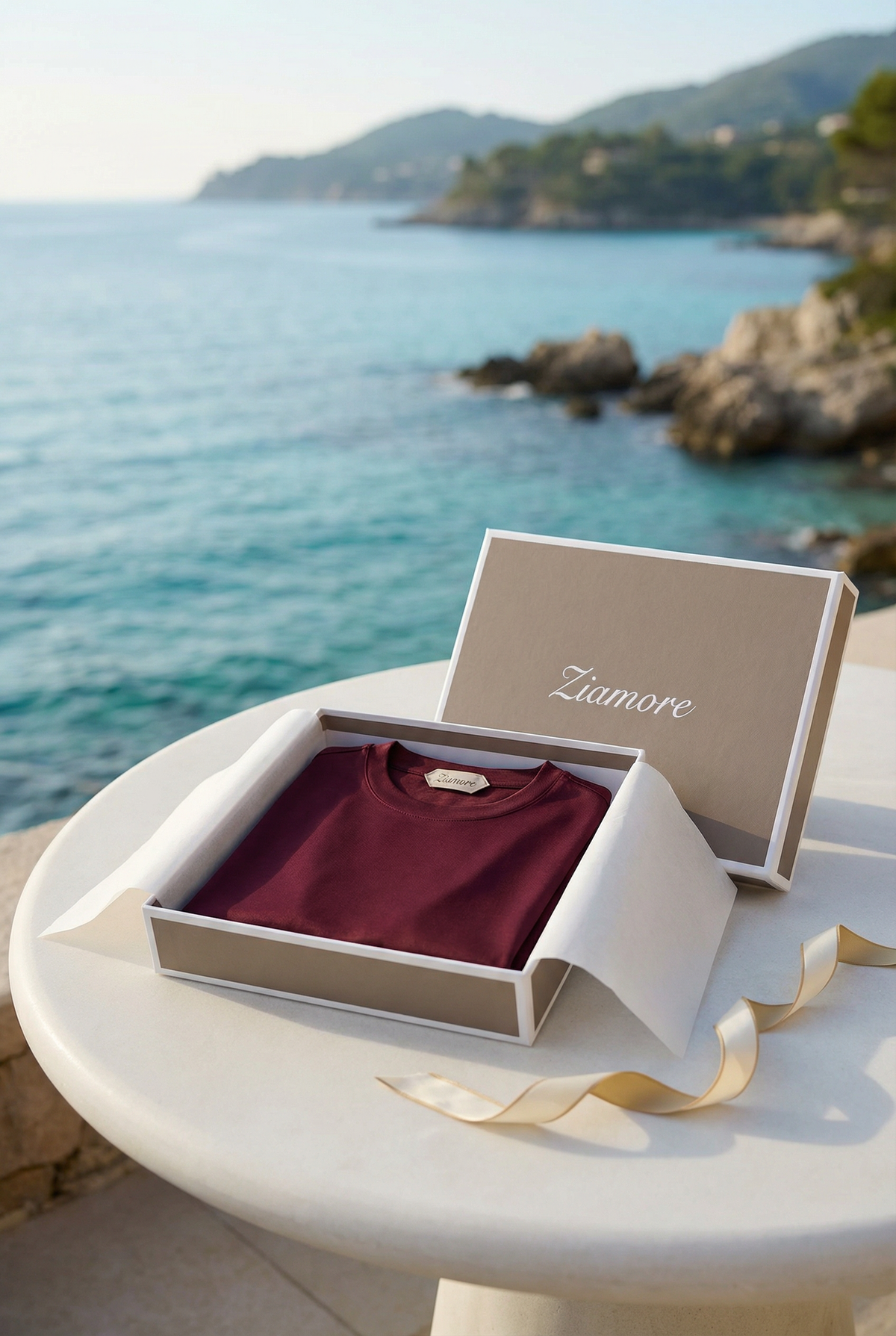 Portofino Long Sleeve Tee Burgundy