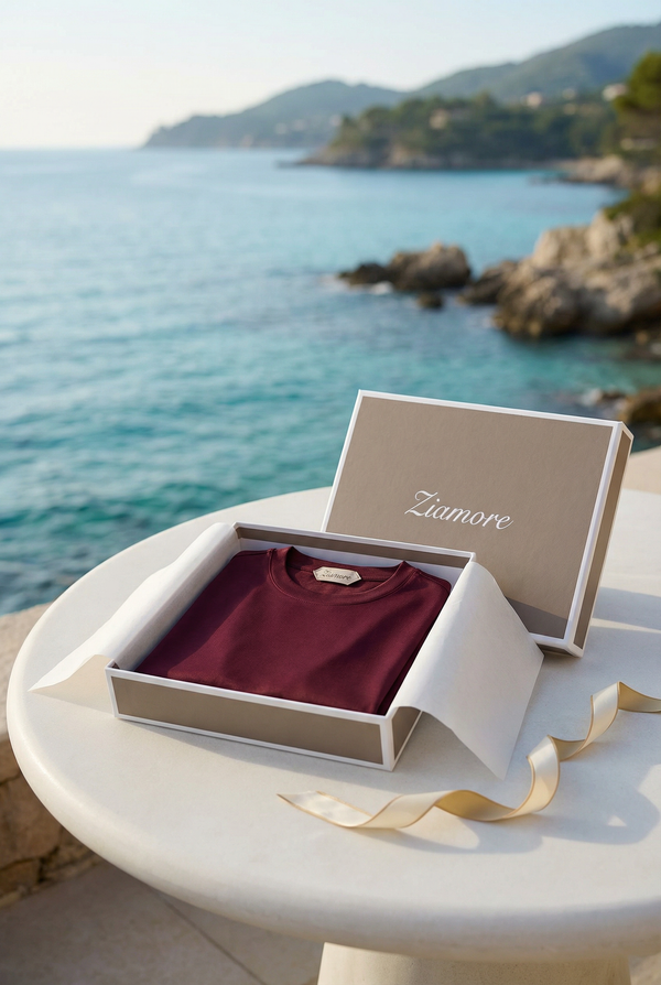 Portofino Long Sleeve Tee Burgundy