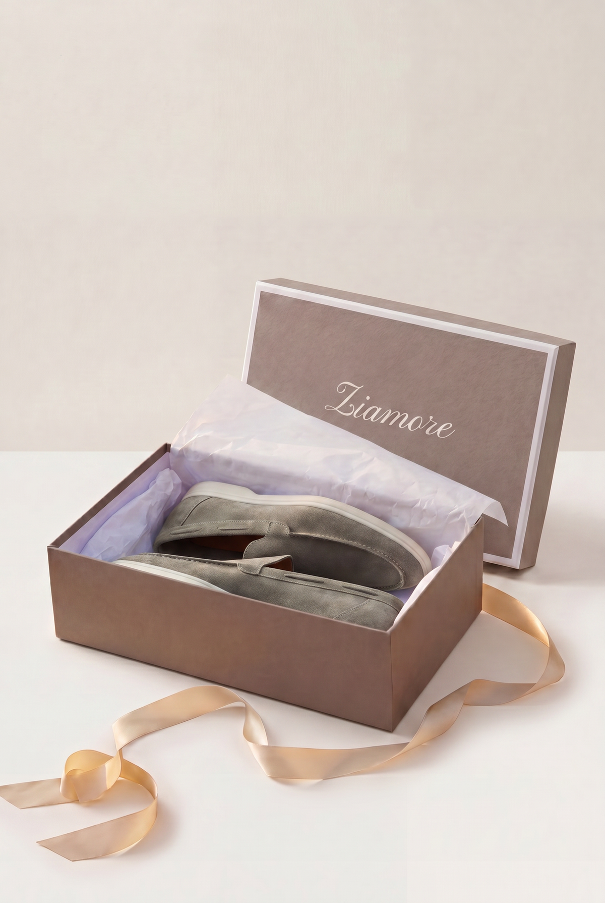 Amalfi Classic Suède Loafer Soft Grey